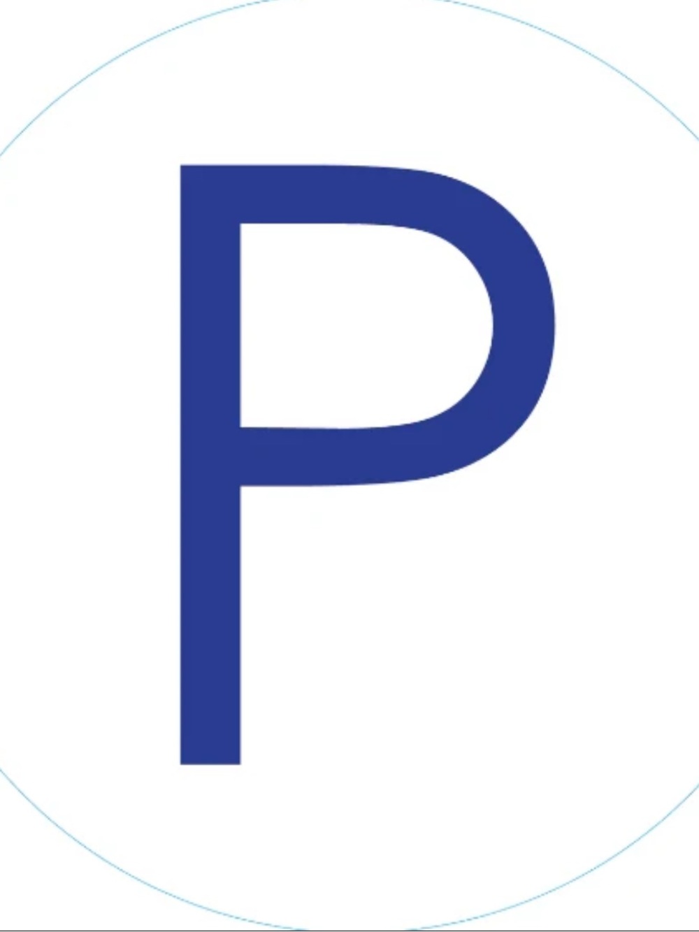 NWT BOGG Bag Bits Letter P #217 – Blue Initial Charm Accessory